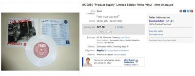 Product Supply ebay auction
