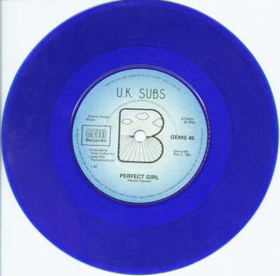 Blue vinyl B-side