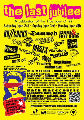 Click poster to enlarge - U.K. Subs playing Sunday 3rd June 2012