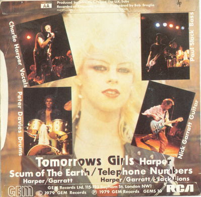 Tomorrows Girls Back cover (UK)
