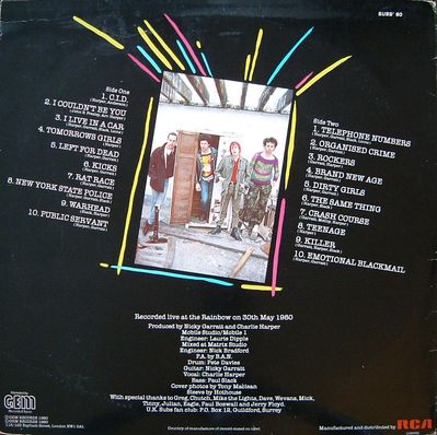 SUBS' 80 back cover