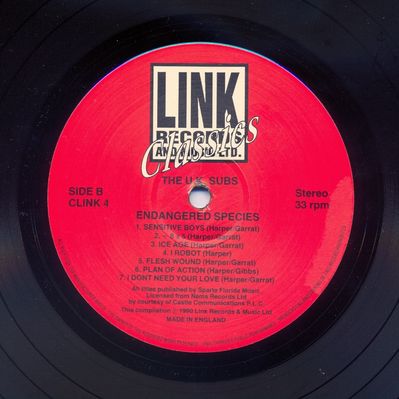 CLINK4 Black Vinyl Side B