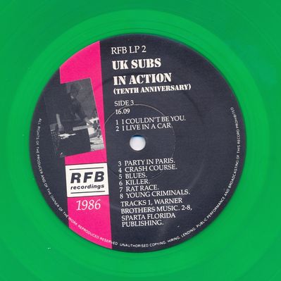RFBLP2 Green vinyl Side 3