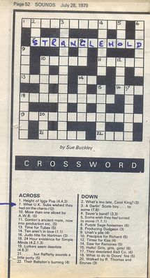 Sounds crossword