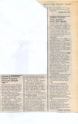Album review, Sounds, 13th March 1982