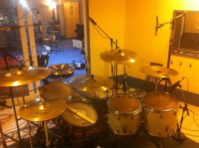 Picture by Jamie on day 3 (18/7/12), from inside the recording booth - click image to enlarge