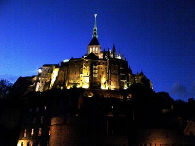 Mont-Saint-Michel by night - click to enlarge