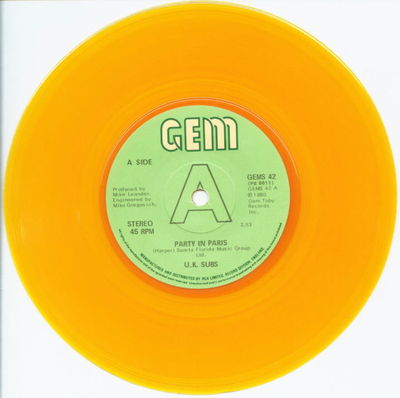 Orange vinyl A-side