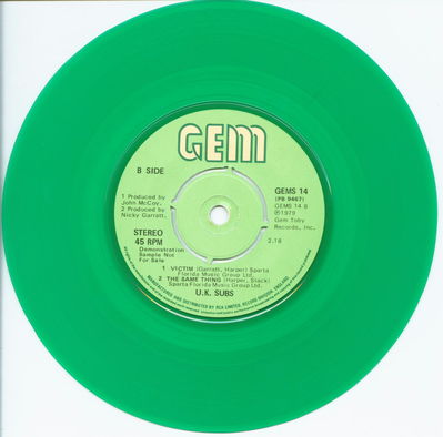 Green Vinyl Demo B-Side