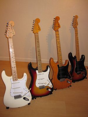 The Fender Strat Family - click image to enlarge