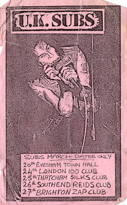 Flyer March 1987 gigs - click to enlarge